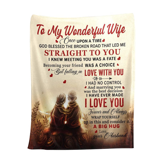 Valentines Day Blanket to My Wife Flannel Blanket Valentine'S Day Birthday Gifts for Wife from Husband Wedding Anniversary Birthday Romantic Gifts for Her Mother'S Day Gift up to 30% Off