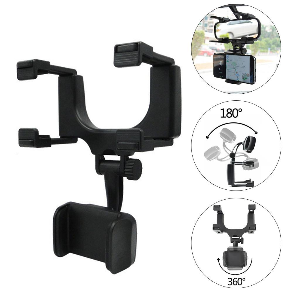 360° Rear-view Mirror Phone Mount.