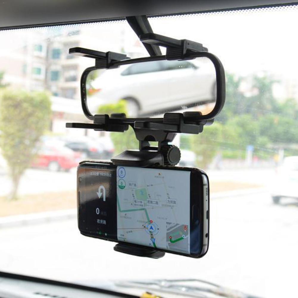 360° Rear-view Mirror Phone Mount.