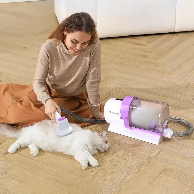 Geoorood Dog Grooming Vacuum, 2.5L Dog Vacuum Brush for Shedding Grooming, 4-In-1 Pet Grooming Vacuum, Dog Hair Vacuum Groomer, 2.5L Large Pog Grooming Kit , Pet Products, Moi,Tiktok Shop Deals for You Days Campaign