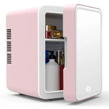 Portable 4L Mini Fridge for Car, Camping, Travel, Skincare Drink Cooler and Warmer, Small Fridge for Drinks, Snacks, Dormitory