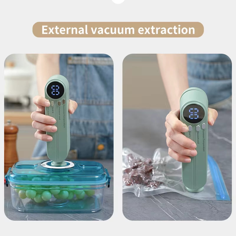 FreshSeal Mini™️ Wireless Food Vacuum Sealer Kit.