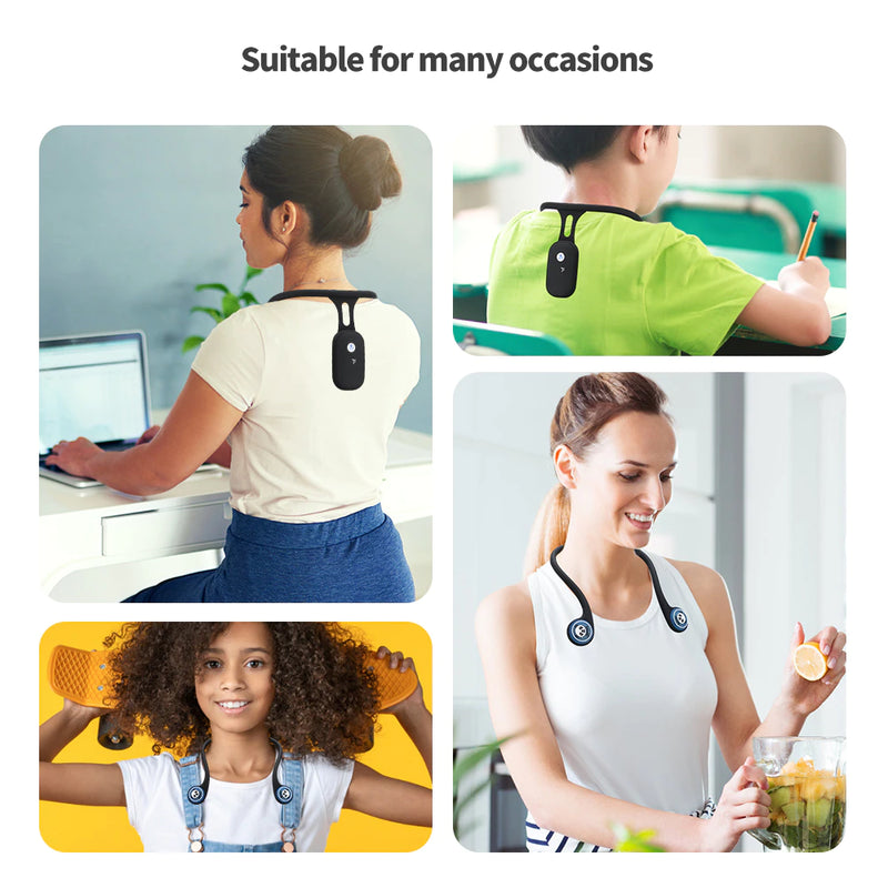 Smart Back Posture Corrector for Adults Women Anti-Humpback Clavicle Spine Brace Back Support Belt Trainer Vibration Reminder