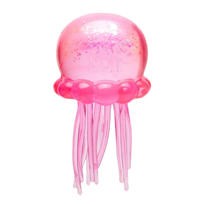 Nee Doh Jellyfish & Cube Squish Toy, Soft Jelly Squeeze Stress Relief Fidget Toy, Sensory Needoh for Kids & Adults