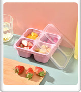 4-Grid Reusable Snack & Meal Prep Containers