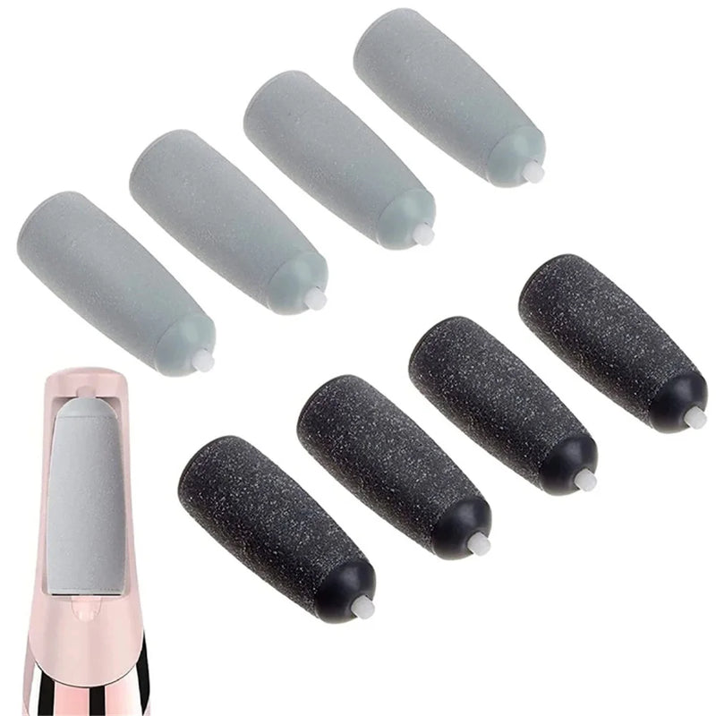 Pedi Roller Refills: 8-Pack Replacement Heads for Foot Care