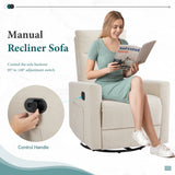 Deluxe Swivel Rocker Recliner: Oversized Glider Chair for Living Room & Nursery