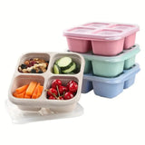 4-Grid Reusable Snack & Meal Prep Containers