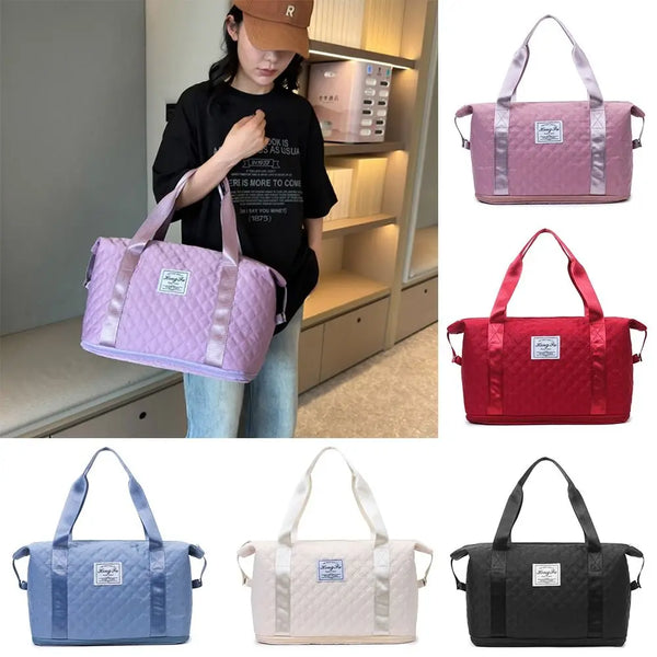 Waterproof Travel Bag New Foldable Wet and Dry Separation Shoulder Bags Large Capacity Handbag Suitcase Trolley Case