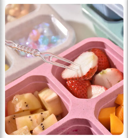 4-Grid Reusable Snack & Meal Prep Containers