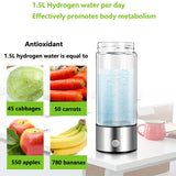 420ml Hydrogen-Rich Water Cup Electric Hydrogen Rich Water Generator Bottle Titanium Quality Filter Portable Antioxidant