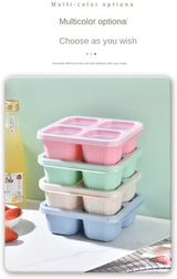 4-Grid Reusable Snack & Meal Prep Containers