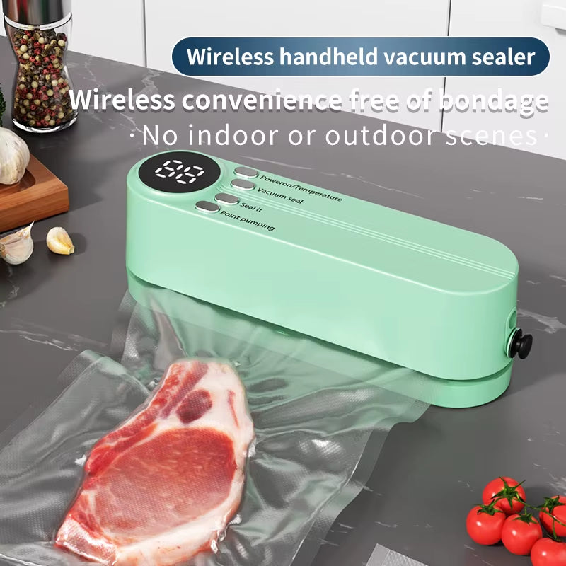 FreshSeal Mini™️ Wireless Food Vacuum Sealer Kit.