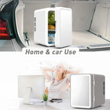 Portable 4L Mini Fridge for Car, Camping, Travel, Skincare Drink Cooler and Warmer, Small Fridge for Drinks, Snacks, Dormitory