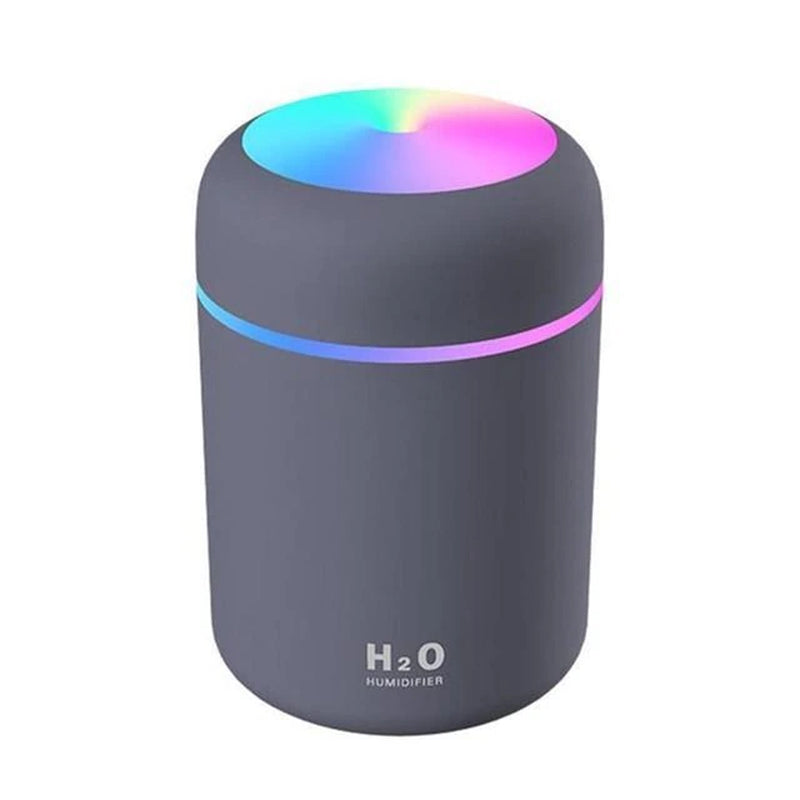 USB Cool Mist Sprayer Portable 300Ml Electric Air Humidifier Aroma Oil Diffuser with Colorful Night Light for Home Car