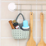 Soap Sponge Drain Rack Sink Shelf Dish Drainer Portable Hanging Drain Basket Kitchen Gadget Kitchen Organizer Accessory