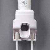 Wall Mounted Automatic Toothpaste Squeezer Toothpaste Dispenser Magnetic Toothbrush Holder Toothpaste Rack Bathroom Accessories