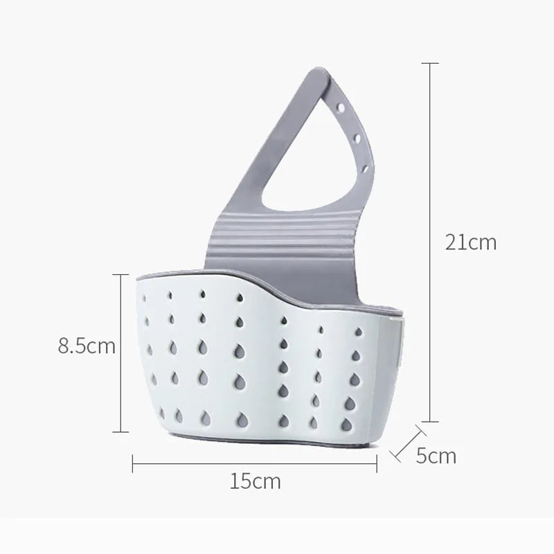 Soap Sponge Drain Rack Sink Shelf Dish Drainer Portable Hanging Drain Basket Kitchen Gadget Kitchen Organizer Accessory